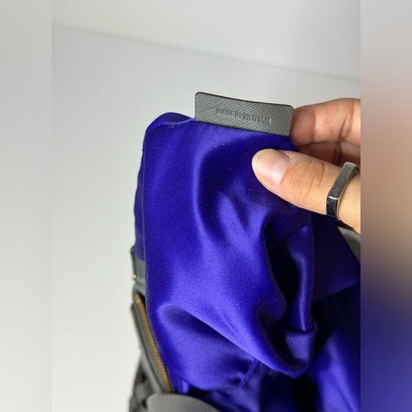 HENRI BENDEL Jet Setter Nylon Leather Convertible Shoulder Bag Backpack Gray - Picture 9 of 12